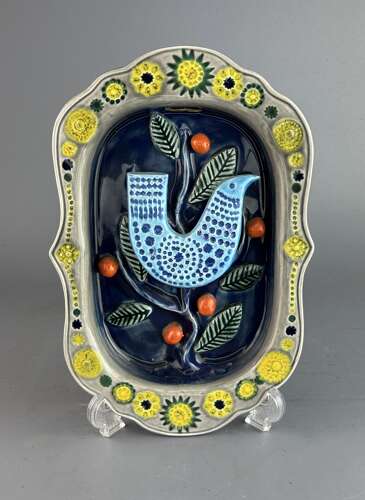 John Ffrench Arklow Studios Bluebird Wall Plaque
