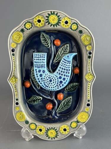 John Ffrench Arklow Studios Bluebird Wall Plaque
