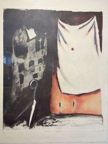 Jane George 'Bedsheet & Catacombs' Limited Edition Lithograph 3/5