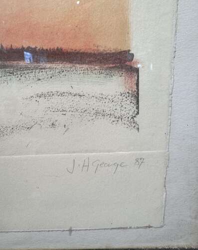 Jane George 'Bedsheet & Catacombs' Limited Edition Lithograph 3/5