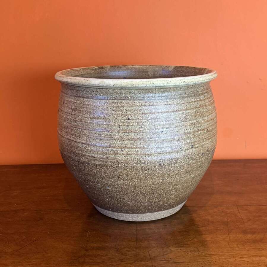 1970's Bath Pottery Stoneware Planter / Bread Crock