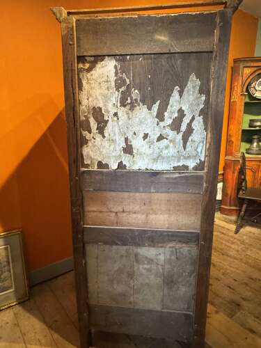 Antique French Oak Single Door Armoire / Bonnetiere in Louis XV Taste