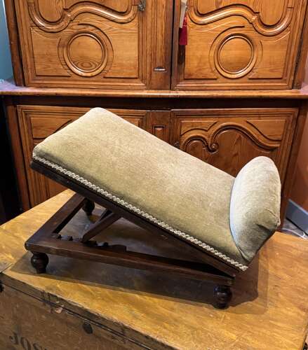 Victorian Stained Beech Adjustable Metamorphic Gout Stool