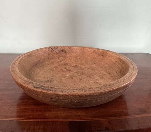 19th Century French Sycamore Dairy Bowl