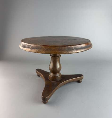 19th Century Treen Candlestand in the form of a Tip-Top Table