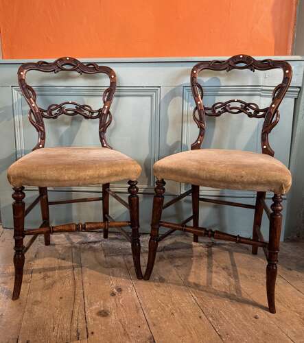 Pair of Victorian Bedroom Chairs