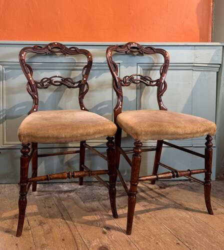 Pair of Victorian Bedroom Chairs