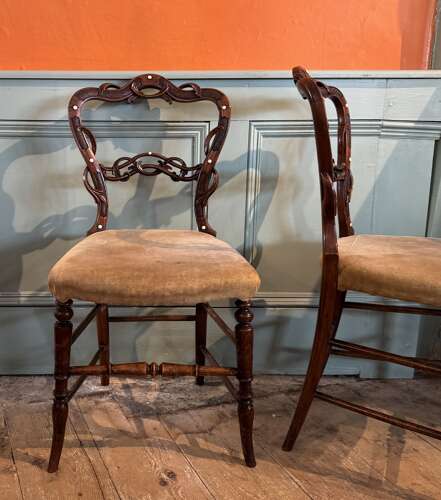 Pair of Victorian Bedroom Chairs