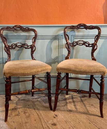 Pair of Victorian Bedroom Chairs