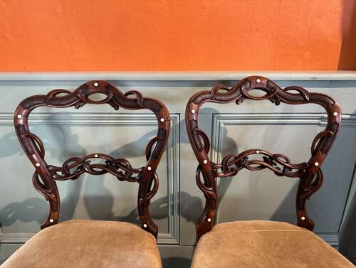 Pair of Victorian Bedroom Chairs