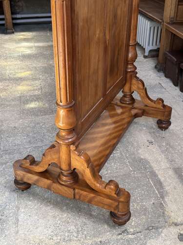 Victorian Satin-Birch Cheval Dressing Mirror