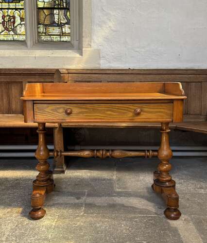 Victorian Pitcn Pine Washstand or Writing Table