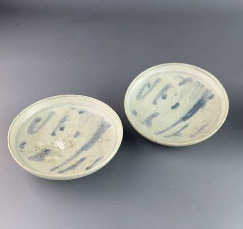 Pair of Chinese Kang Xi Vung Tau Cargo Blue & White Porcelain Bowls