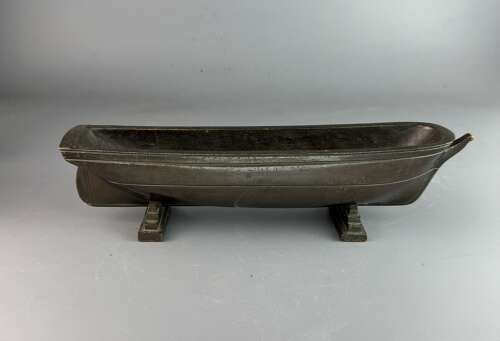 Gorham Art Deco Bronze Boat Shaped Pen Tray